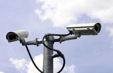security-cameras-in-front-of-blue-sky-photo-1